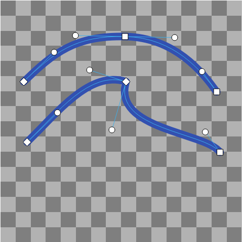 Bezier points